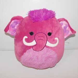 Squishmallows 12' Plush Woolly Mammoth Magenta Magdalena Purple Wine stuffed